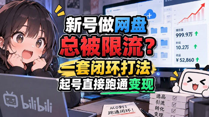 网盘拉新SOP：小白前期宝典，每一步都有明确动作，几千测试出来的打法，全程不限流网络赚钱,项目资源网,副业资源网,兼职项目,网赚课程-副业赚钱-互联网创业-独家轻创IP大圣网创