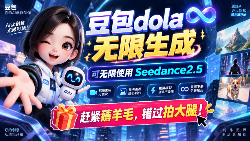 1029最新豆包dola无限生成技术，可以无限生成sseedance2.5，赶紧薅羊毛，和谐拍大腿网络赚钱,项目资源网,副业资源网,兼职项目,网赚课程-副业赚钱-互联网创业-独家轻创IP大圣网创
