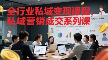 全行业私域变现课程，私域营销成交系列课网络赚钱,项目资源网,副业资源网,兼职项目,网赚课程-副业赚钱-互联网创业-独家轻创IP大圣网创