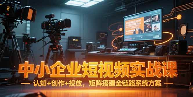 （15249期）中小企业短视频实战课，认知+创作+投放，矩阵搭建全链路系统方案网络赚钱,项目资源网,副业资源网,兼职项目,网赚课程-副业赚钱-互联网创业-独家轻创IP大圣网创