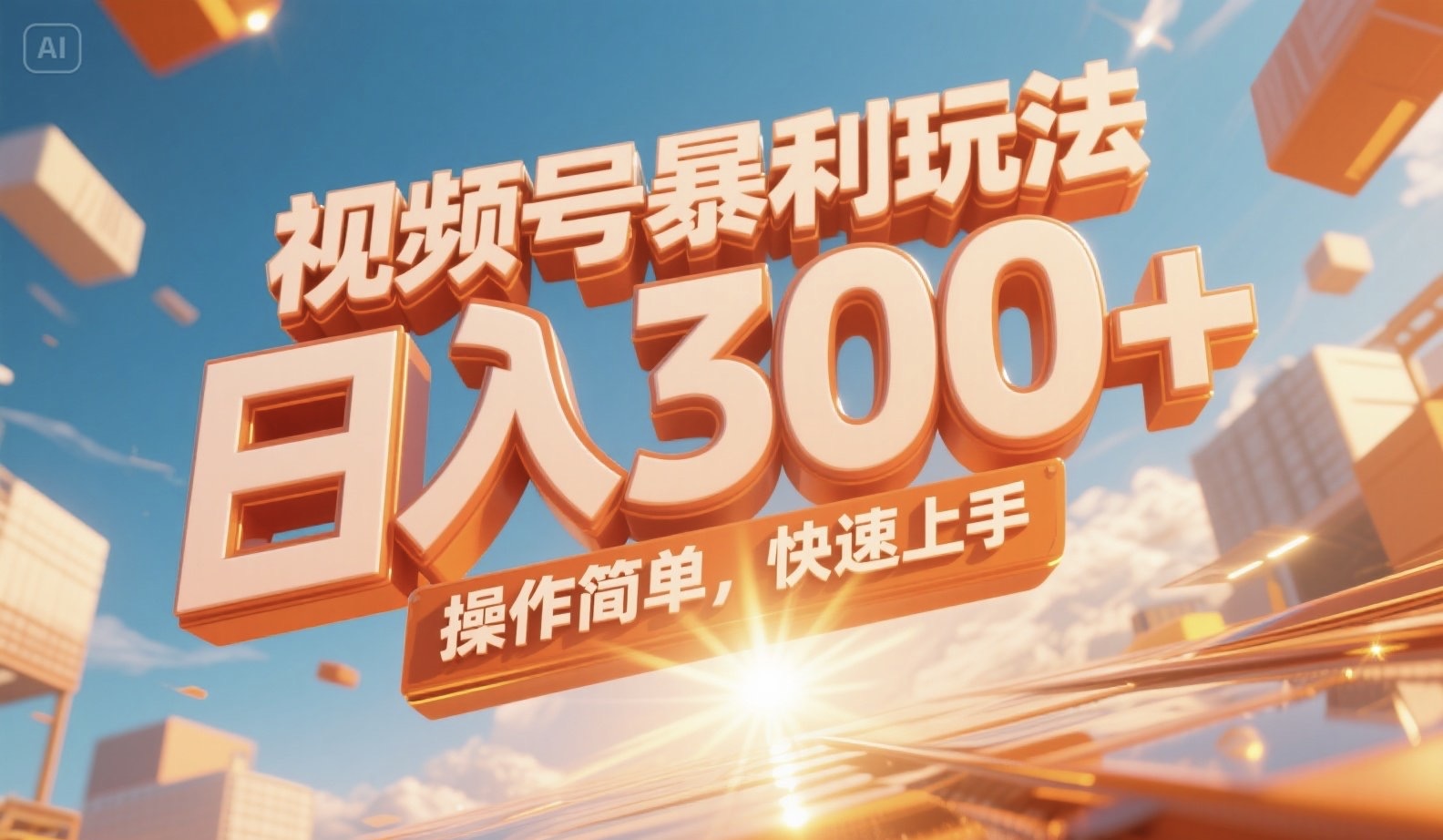 视频号暴利玩法，日入300+，操作简单，快速上手。网络赚钱,项目资源网,副业资源网,兼职项目,网赚课程-副业赚钱-互联网创业-独家轻创IP大圣网创