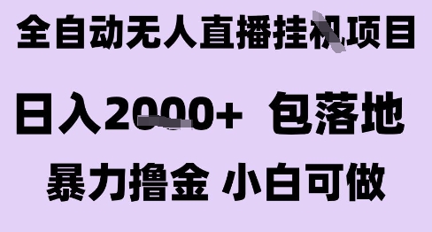 最新全自动抖音无人直播挂G项目，日入2k+ 包落地暴力撸金，小白可做【揭秘】网络赚钱,项目资源网,副业资源网,兼职项目,网赚课程-副业赚钱-互联网创业-独家轻创IP大圣网创