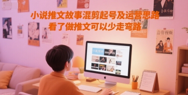小说推文故事混剪起号及运营思路，看了做推文可以少走弯路网络赚钱,项目资源网,副业资源网,兼职项目,网赚课程-副业赚钱-互联网创业-独家轻创IP大圣网创