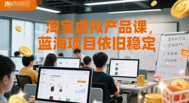 淘宝虚拟产品课，蓝海项目依旧稳定网络赚钱,项目资源网,副业资源网,兼职项目,网赚课程-副业赚钱-互联网创业-独家轻创IP大圣网创