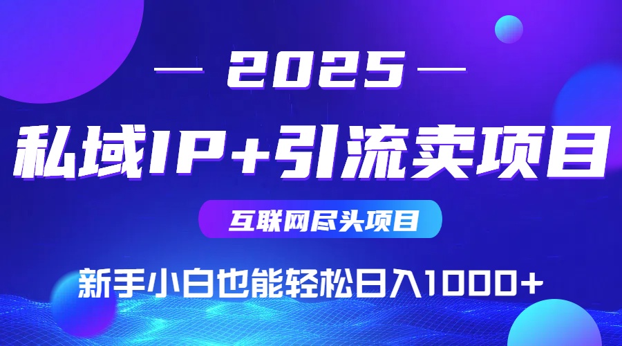 2025网创尽头项目，私域IP+引流，新手小白也能在家日入1000+网络赚钱,项目资源网,副业资源网,兼职项目,网赚课程-副业赚钱-互联网创业-独家轻创IP大圣网创