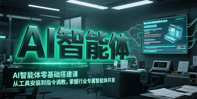 （15257期）AI智能体零基础搭建课，从工具安装到指令调教，掌握行业专属智能体开发…网络赚钱,项目资源网,副业资源网,兼职项目,网赚课程-副业赚钱-互联网创业-独家轻创IP大圣网创