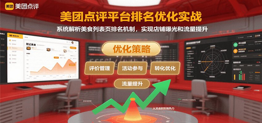 美团点评平台排名优化实战，系统解析美食列表页排名机制，实现店铺曝光和流量提升网络赚钱,项目资源网,副业资源网,兼职项目,网赚课程-副业赚钱-互联网创业-独家轻创IP大圣网创