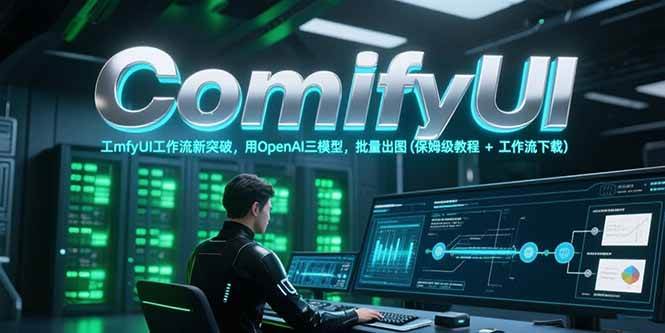 （15191期）ComfyUI工作流新突破，用OpenAI三模型，批量出图(保姆级教程+工作流下载)网络赚钱,项目资源网,副业资源网,兼职项目,网赚课程-副业赚钱-互联网创业-独家轻创IP大圣网创