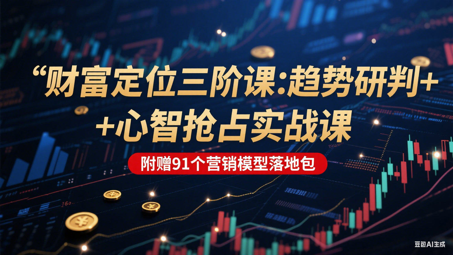 财富定位三阶：趋势研判 + 心智抢占实战课，附赠91个营销模型落地包网络赚钱,项目资源网,副业资源网,兼职项目,网赚课程-副业赚钱-互联网创业-独家轻创IP大圣网创