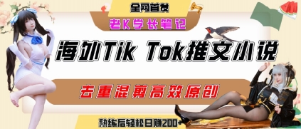 海外tiktok小说推文暴力项目，高停留率，高转化率，上手后一天搞顿饭钱不是问题网络赚钱,项目资源网,副业资源网,兼职项目,网赚课程-副业赚钱-互联网创业-独家轻创IP大圣网创
