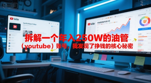 付费文章：拆解一个年入250W的油管（youtube）账号，我发现了挣钱的核心秘密网络赚钱,项目资源网,副业资源网,兼职项目,网赚课程-副业赚钱-互联网创业-独家轻创IP大圣网创