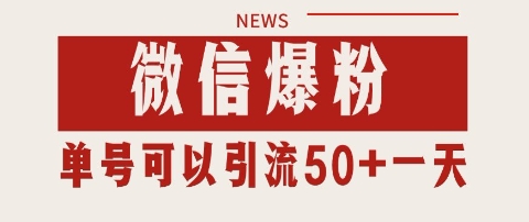 微信爆粉，私域暴力引流打法日引千粉 单号日进50+【揭秘】网络赚钱,项目资源网,副业资源网,兼职项目,网赚课程-副业赚钱-互联网创业-独家轻创IP大圣网创