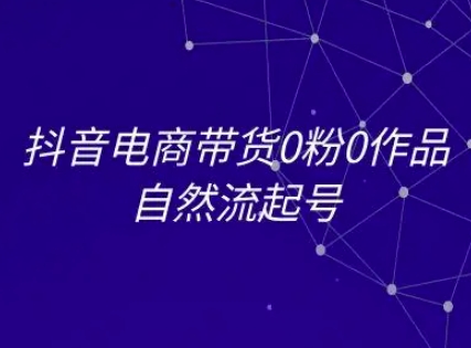 抖音电商带货0粉0作品自然流起号，抖音电商教程网络赚钱,项目资源网,副业资源网,兼职项目,网赚课程-副业赚钱-互联网创业-独家轻创IP大圣网创