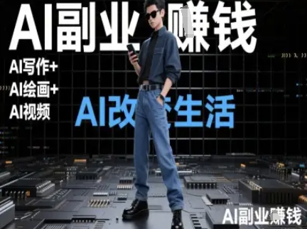 AI改变生活（Ai写作+AI绘画+Ai视频），AI副业挣钱网络赚钱,项目资源网,副业资源网,兼职项目,网赚课程-副业赚钱-互联网创业-独家轻创IP大圣网创