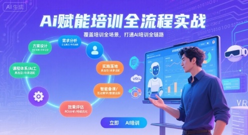 AI赋能培训全流程实站，覆盖培训全场景，打通 Al培训全链路网络赚钱,项目资源网,副业资源网,兼职项目,网赚课程-副业赚钱-互联网创业-独家轻创IP大圣网创