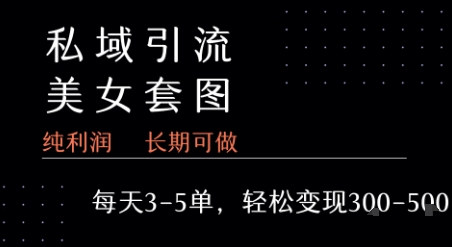 私域卖套图每天3-5单   每单利润99-2张+网络赚钱,项目资源网,副业资源网,兼职项目,网赚课程-副业赚钱-互联网创业-独家轻创IP大圣网创