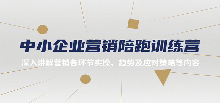 中小企业营销陪跑训练营，深入讲解营销各环节实操、趋势及应对策略等内容网络赚钱,项目资源网,副业资源网,兼职项目,网赚课程-副业赚钱-互联网创业-独家轻创IP大圣网创
