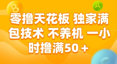零撸天花板，独家满包技术 不养机 一小时撸满50+【揭秘】网络赚钱,项目资源网,副业资源网,兼职项目,网赚课程-副业赚钱-互联网创业-独家轻创IP大圣网创