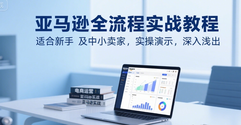 亚马逊全流程实战教程，适合新手及中小卖家，实操演示，深入浅出网络赚钱,项目资源网,副业资源网,兼职项目,网赚课程-副业赚钱-互联网创业-独家轻创IP大圣网创