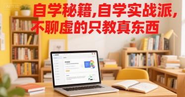 自学秘籍，自学实战派，不聊虚的只教真东西网络赚钱,项目资源网,副业资源网,兼职项目,网赚课程-副业赚钱-互联网创业-独家轻创IP大圣网创