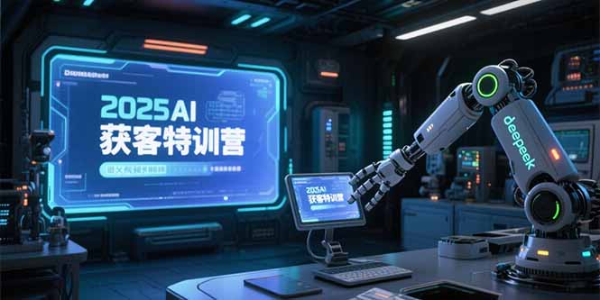2025AI获客特训营，AI图文视频全制作，deepseek工具实操教学网络赚钱,项目资源网,副业资源网,兼职项目,网赚课程-副业赚钱-互联网创业-独家轻创IP大圣网创